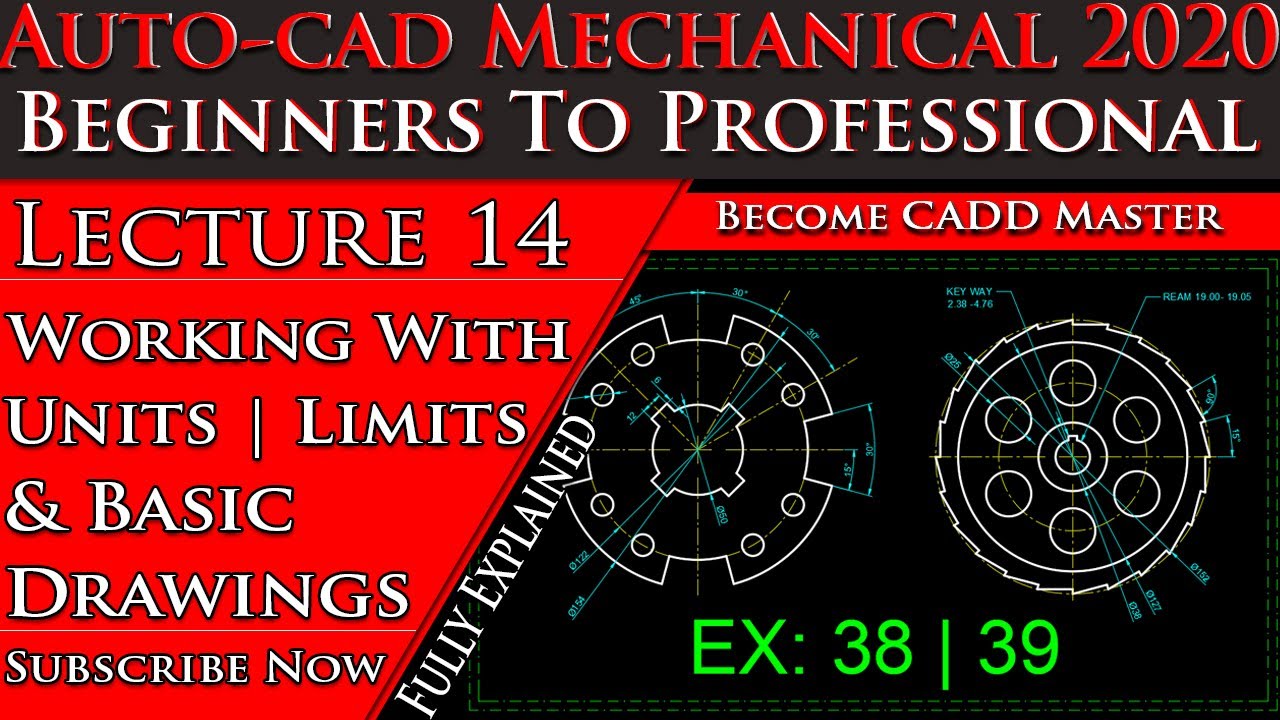 AutoCAD Mechanical Tutorial For Beginner | AutoCAD Tutorial for Mechanical Engineering| Digital CADD