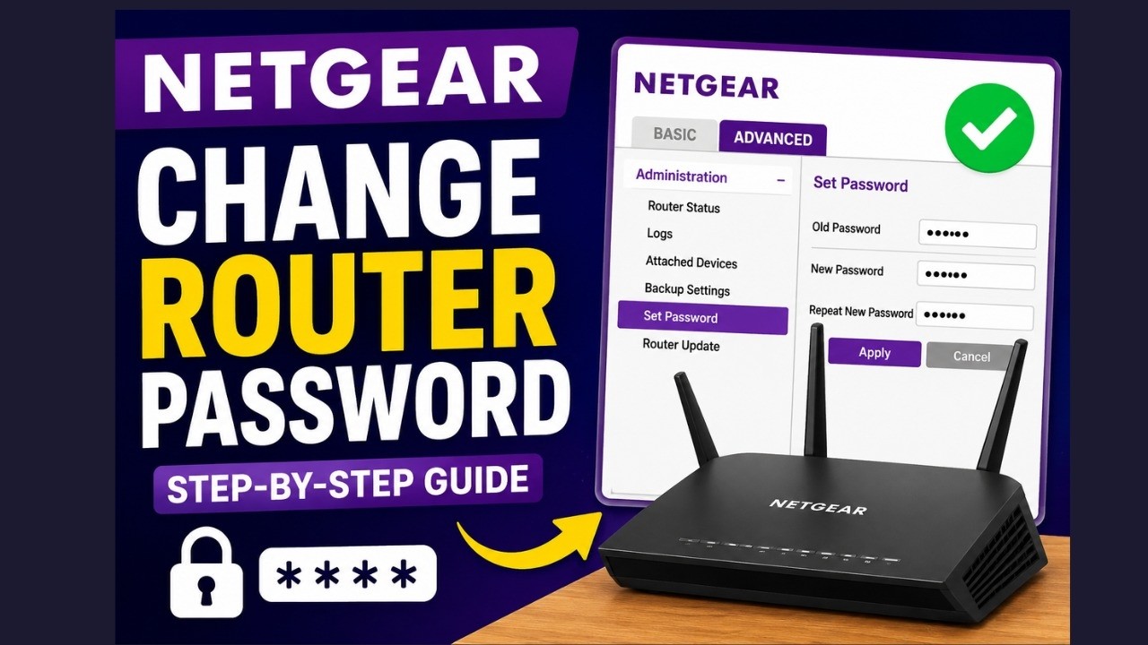 How to Change Netgear Router Admin Password | Netgear Router Login Guide
