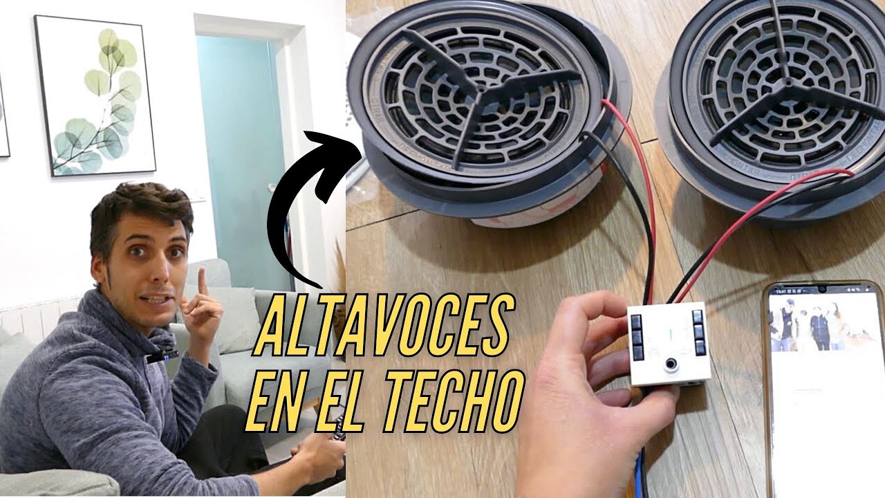 ALTAVOCES EN EL TECHO (Instalación PASO A PASO💪) /¡Altavoces Ocultos en el Techo! AD