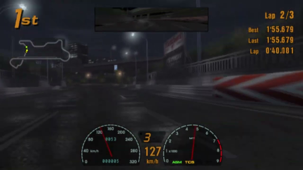 Gran Turismo 3 - Race 034 - Special Stage Route 5 Wet - Backward - 3 Laps