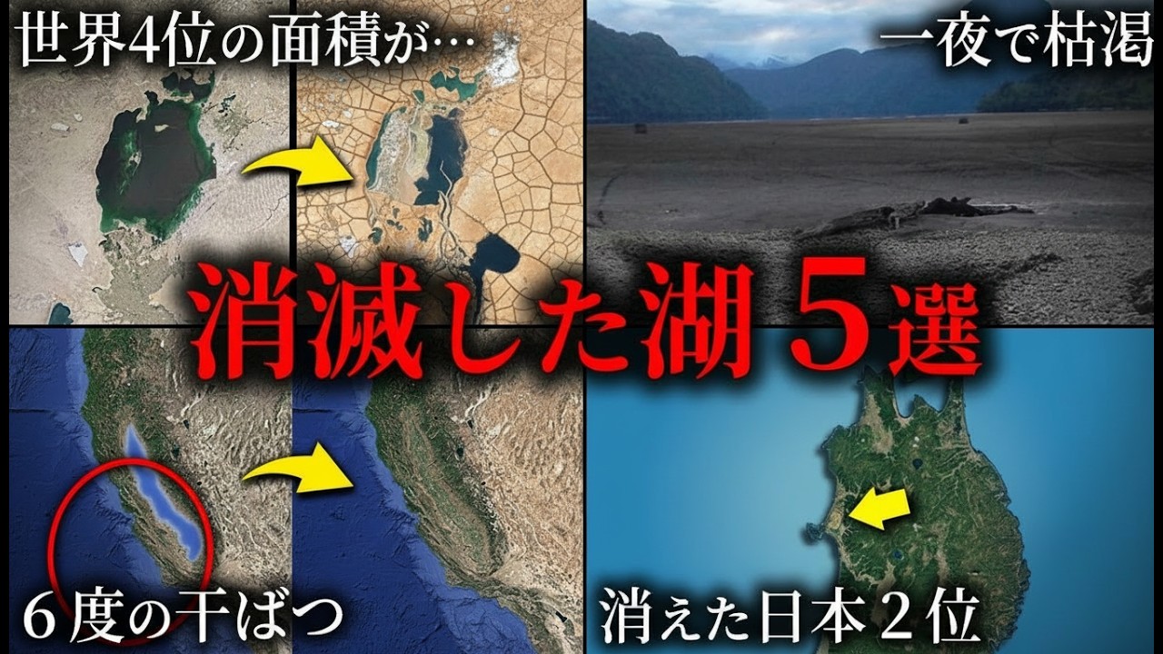 世界で消滅した湖5選【ゆっくり解説】