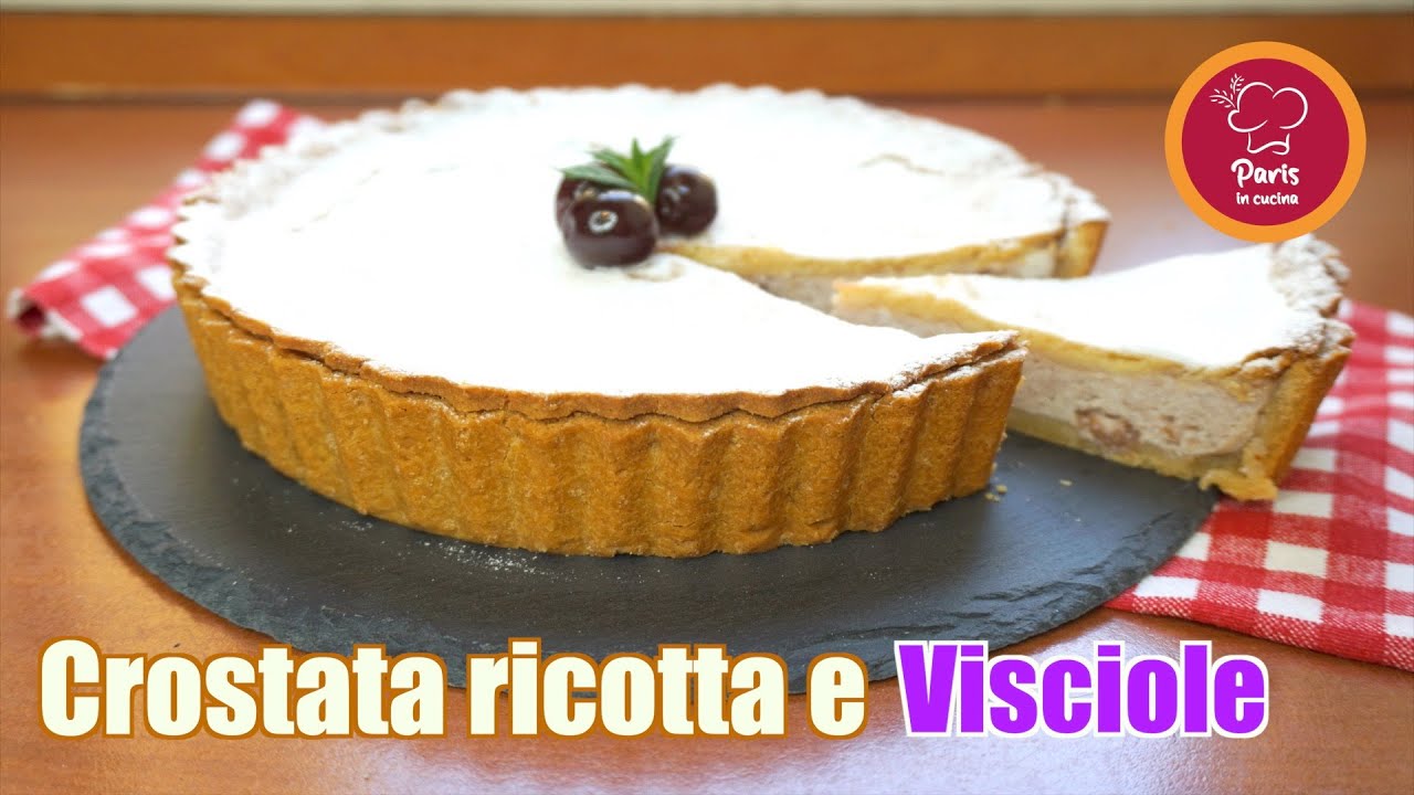 Crostata Ricotta e Visciole Video Ricetta facile del Dolce Romano