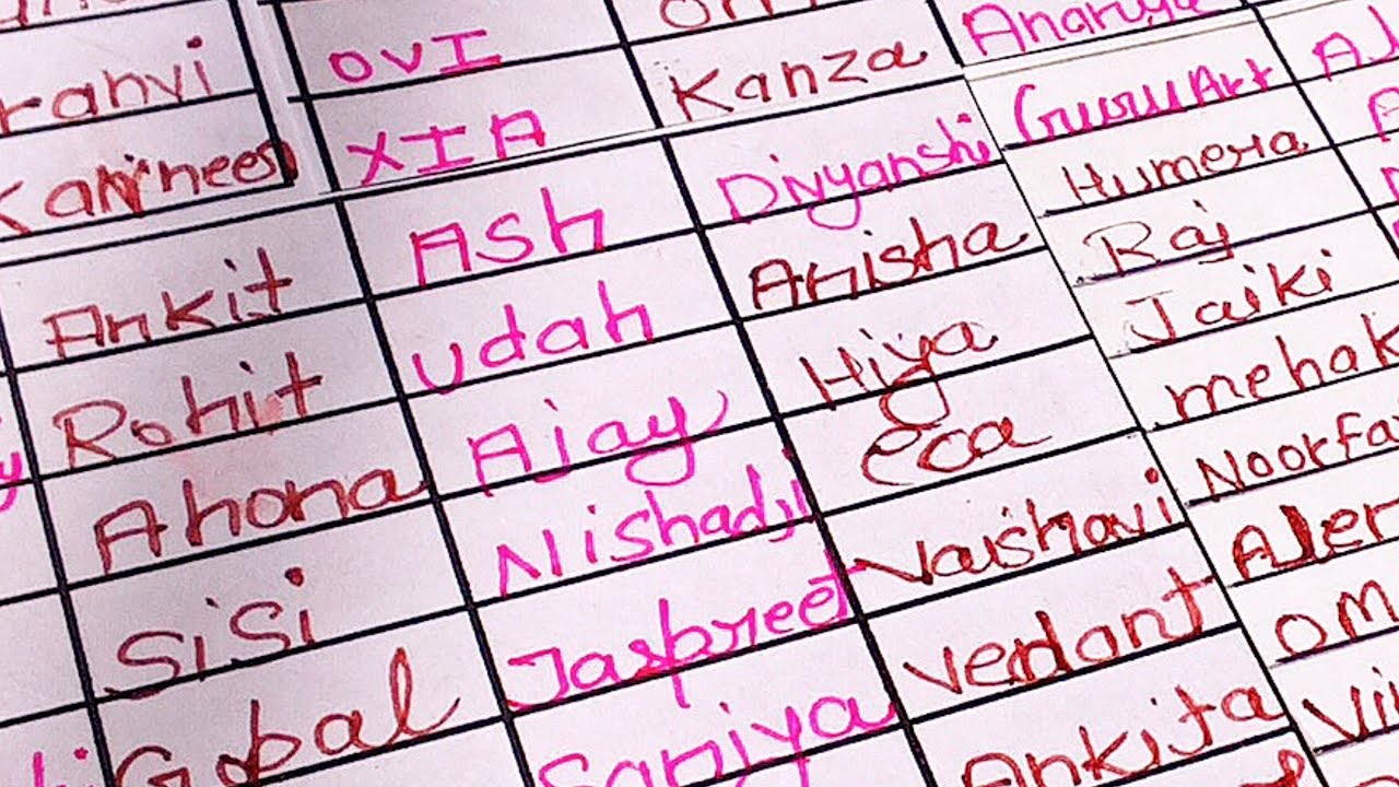 Writing Subscribers Name 📛🫶🏻🍫💞