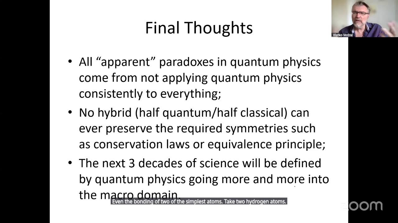 IYQ 2025 talk by Prof. Vlatko Vedral