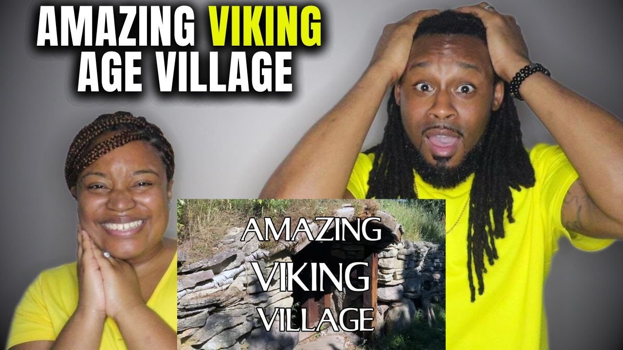 🇸🇪 American Couple First time Seeing A VIKING AGE VILLAGE!