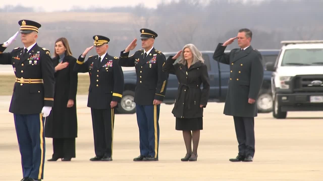 REPLAY: Bodies of slain Iowa National Guard soldiers return to Iowa today