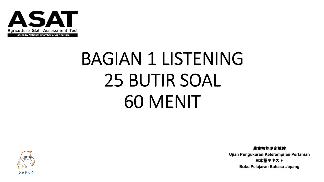 SOAL LISTENING PETERNAKAN & PERTANIAN (PART 4)