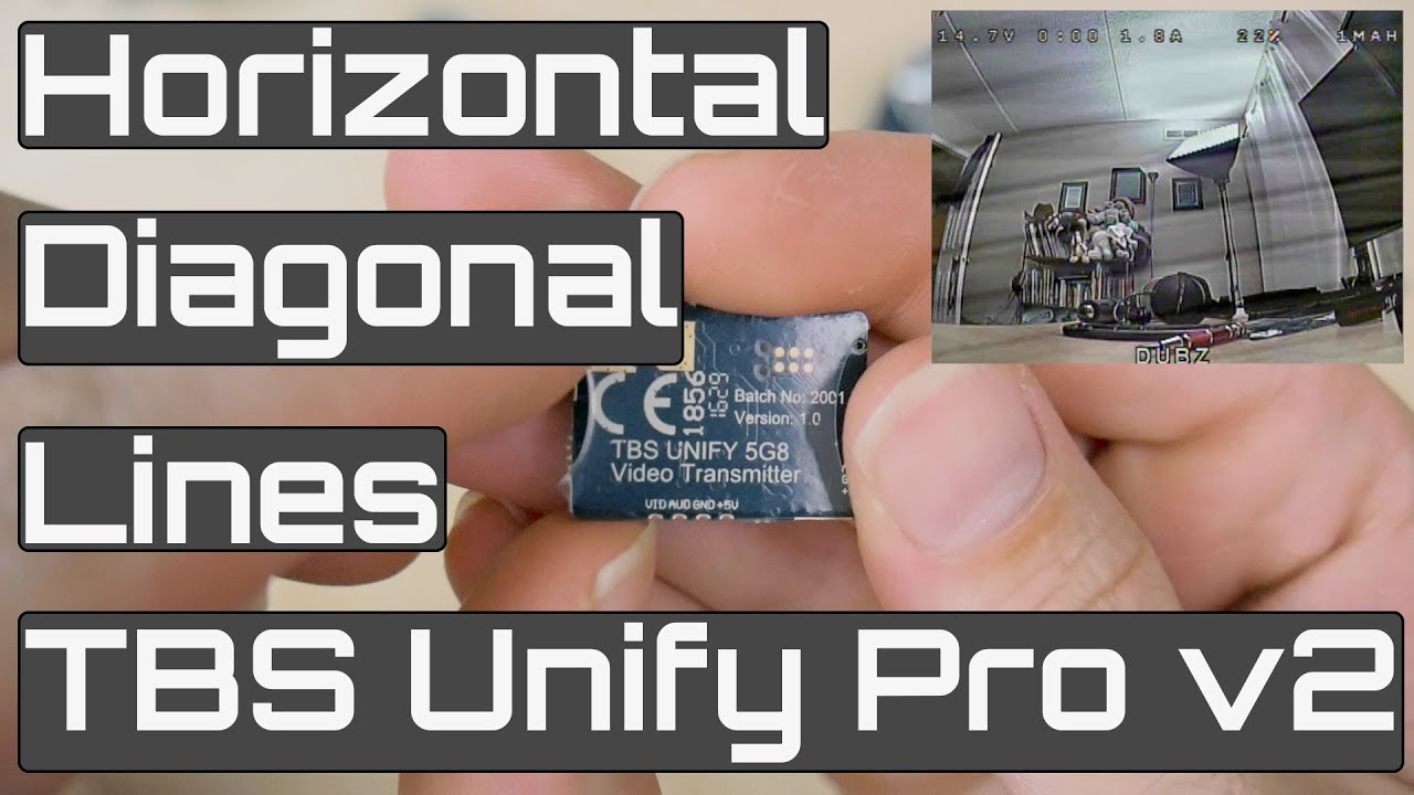 Horizontal/Diagonal Lines in TBS Unify Pro When Armed - Solved