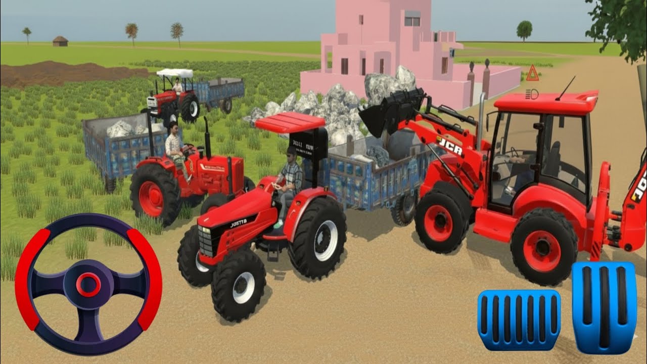 JCB se trolly lond karne jana hai india vehicles simulator 3d ll 