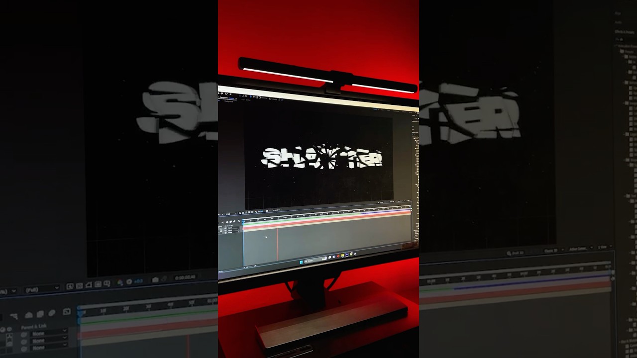 Shattered Text Animation┃After Effects Tutorial #motiongraphics