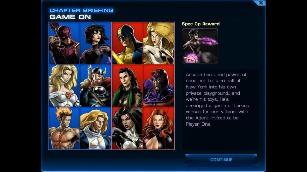 Marvel Avengers Alliance - Special Operation 15: Game On (Heroes Side)