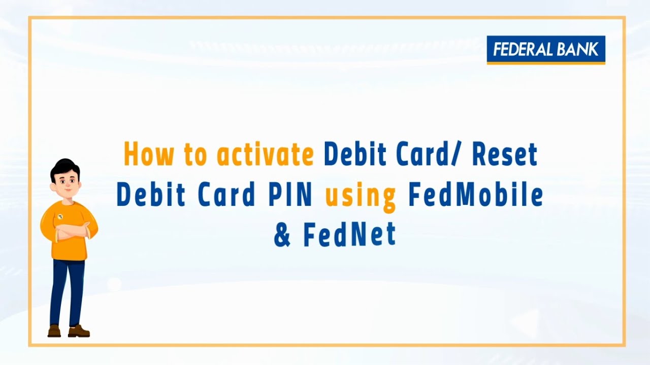 Активация дебетовой карты через FedNet и FedMobile