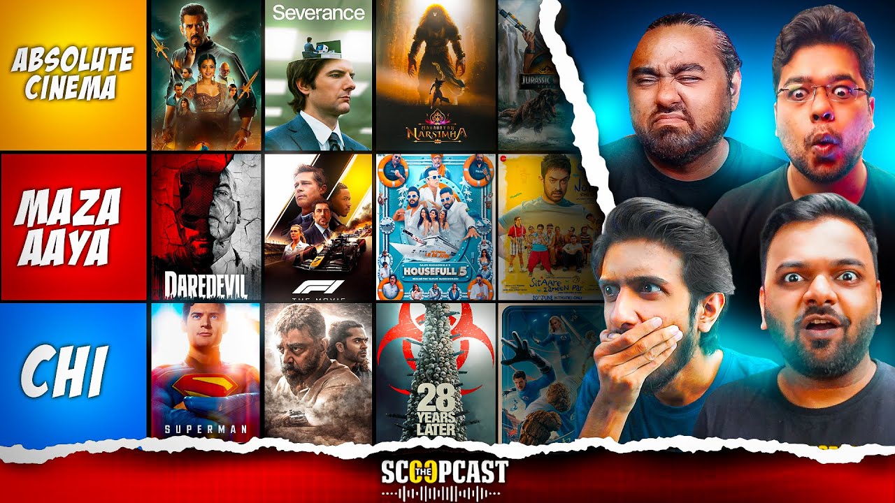 Ranking Every 2025 Movies & TV Shows, Spider-Man, Weapons | Scoopcast 155
