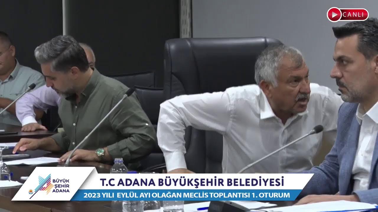 CANLI | Adana Büyükşehir Belediyesi 2023 Yılı Eylül Ayı Olağan Meclis Toplantısı 1. Oturum