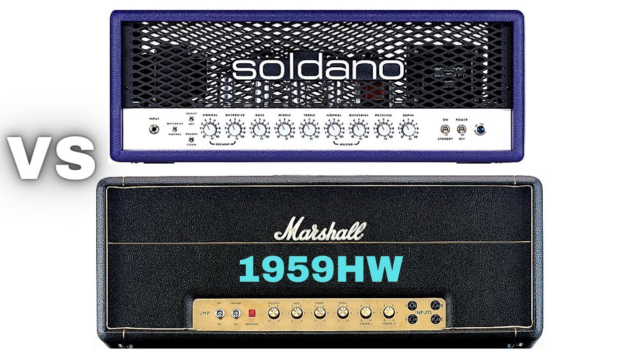Soldano SLO 100 vs Marshall Plexi 1959HW