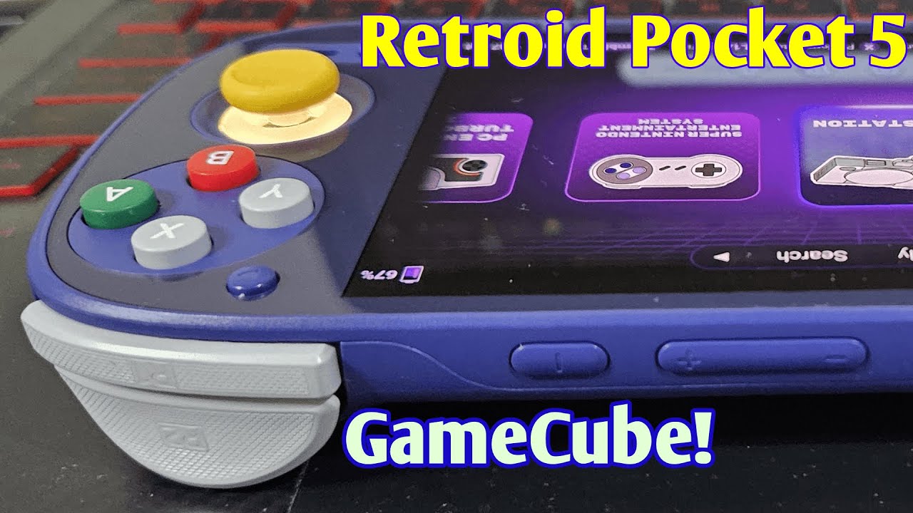Retroid Pocket 5 GameCube Edition (and Official Case)