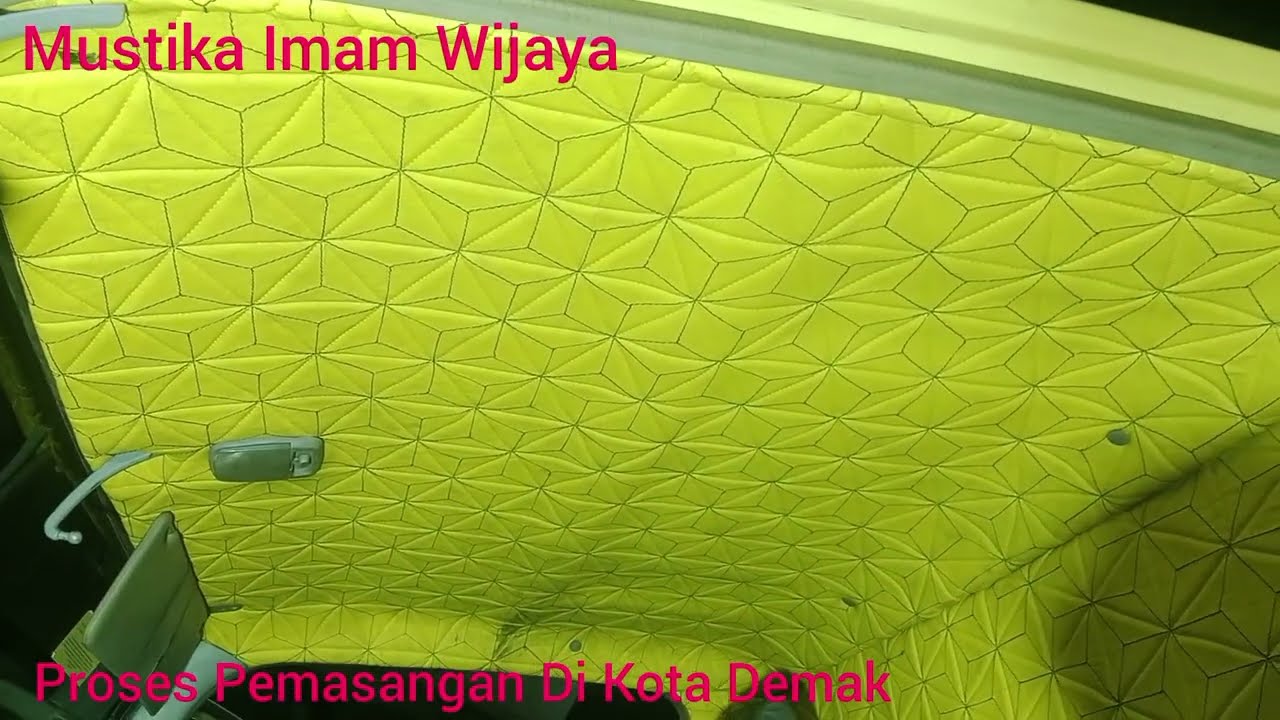 Proses Bungkus Plafon Dan Kabin Truck Canter