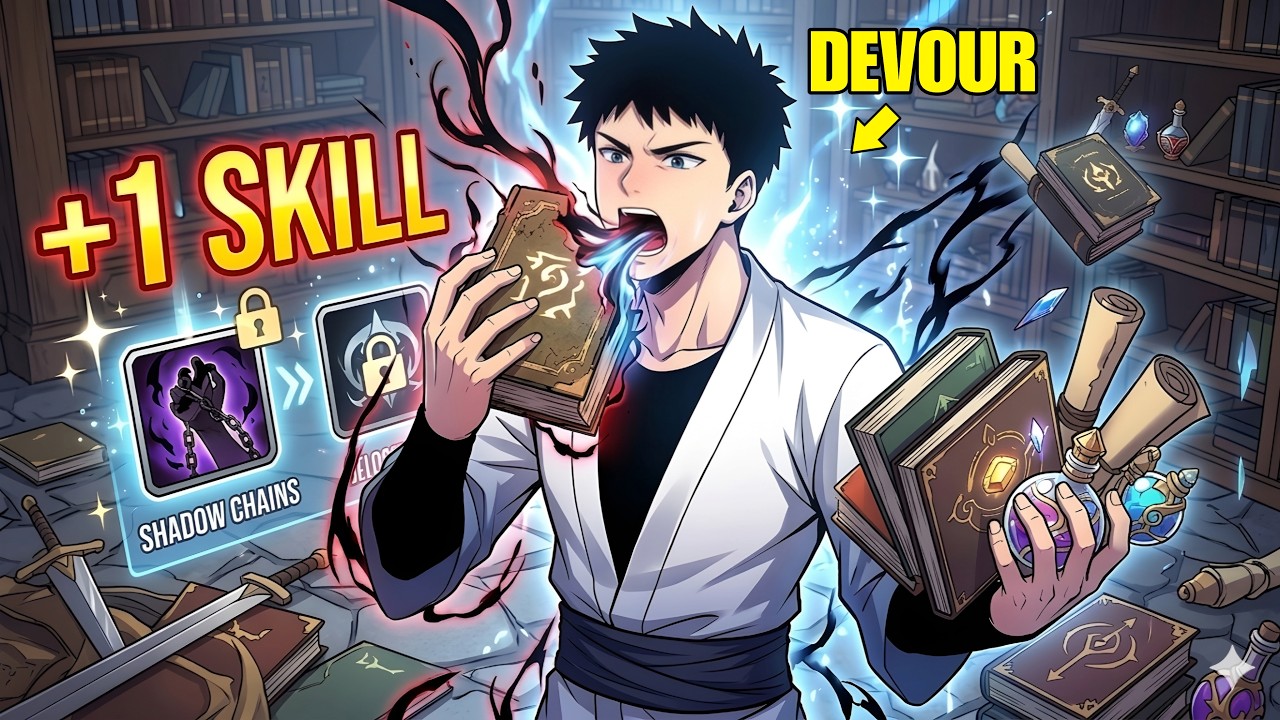 He Devours Skill Books And Items To Obtain Skills And Power Without Having To Learn | Manhwa Recap
