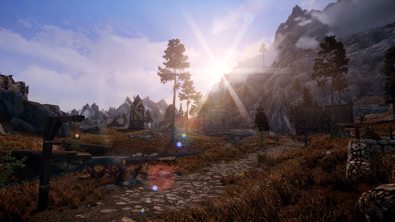 Skyrim Special Edition - Sunrise With Silent Horizon's ENB and Cathedral Weather