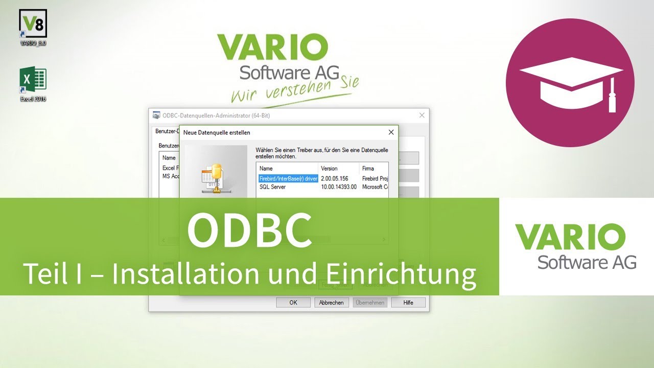 ODBC Treiber - Installation und Einrichtung f&uuml;r die VARIO 8 Warenwirtschaft | Tutorial