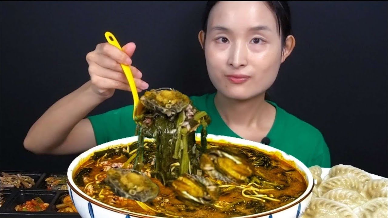 장어전복탕 장어만두 먹방