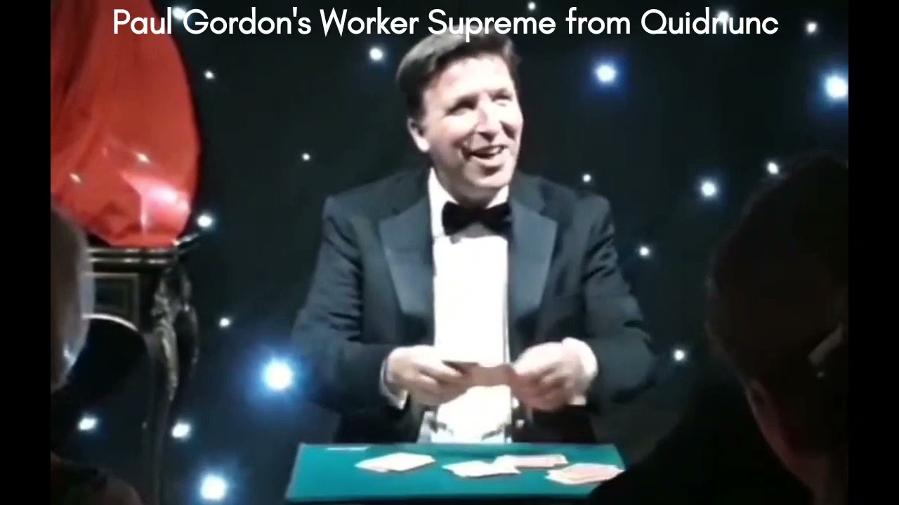 Paul Gordon's Worker Supreme from Quidnunc - A fun card magic live video from 2018.