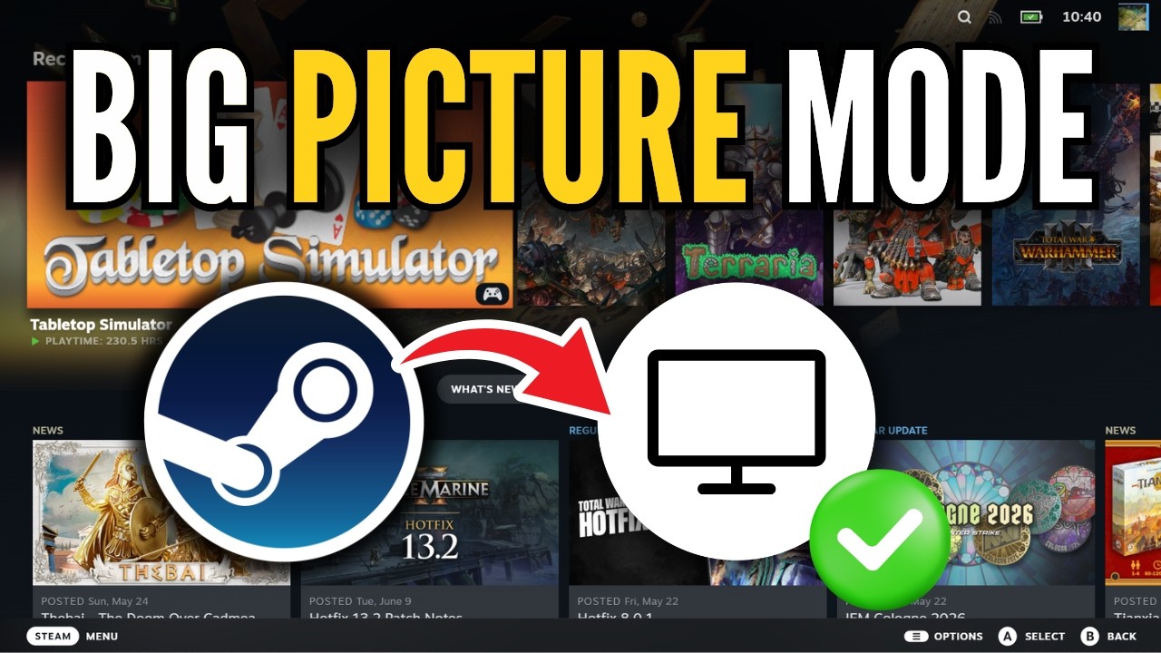 How To Go Into Big Picture Mode Steam