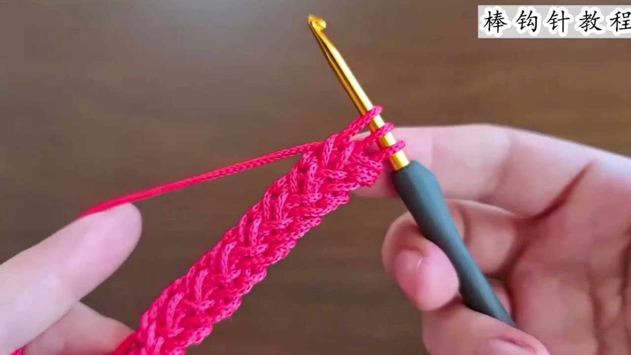 【手工编织教程】轻松织出漂亮实用的腰带和绳子，简单易学 Wow!.😇Very Easy! How to make Tunisian crochet knitting pattern