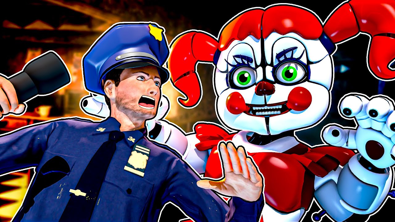 Circus Baby and Glamrock Freddy vs SECURITY GUARD in Five Nights at Freddy's Simulator