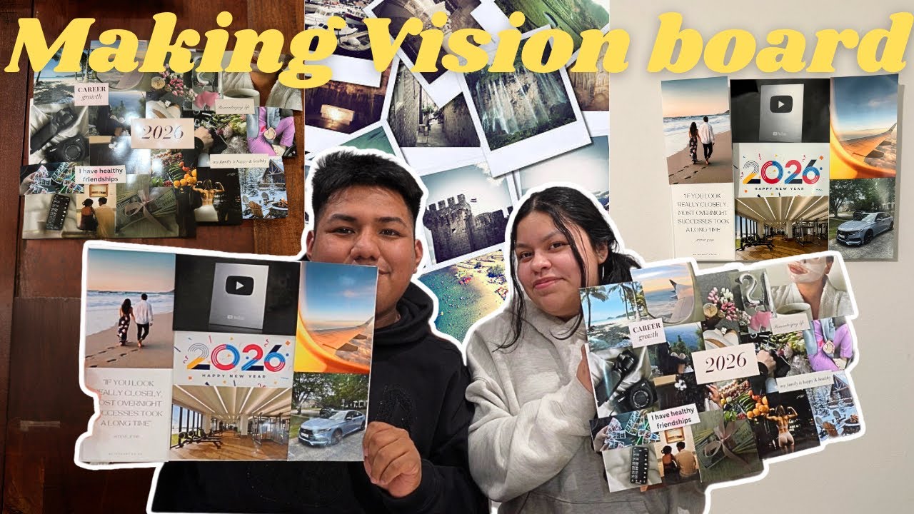 Making our 2026 vision boards !!!