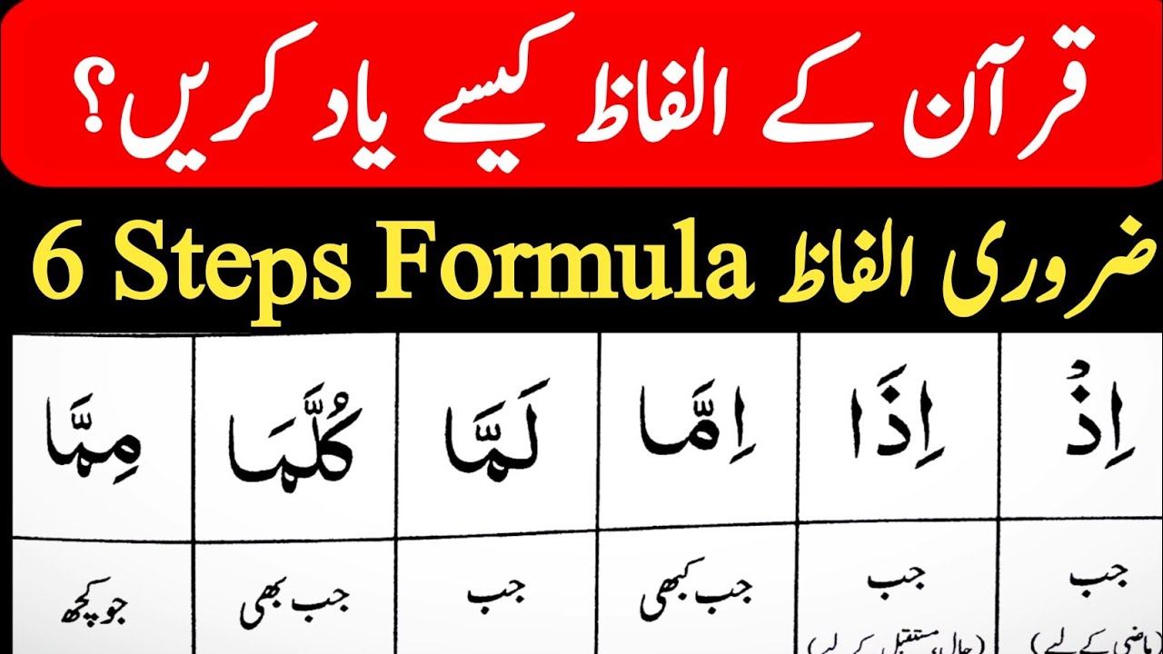 قرآن کے الفاظ کیسے یاد کریں؟ 6 آسان مرحلے | 03 Class 