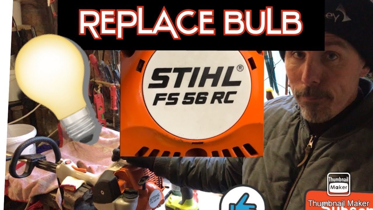 How to replace primer bulb Stihl FS56rc trimmer.