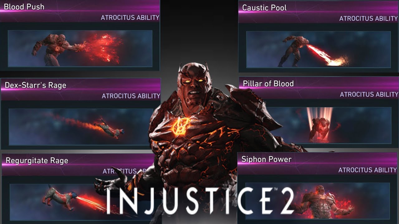 Injustice 2: Atrocitus - All Unlockable Abilities