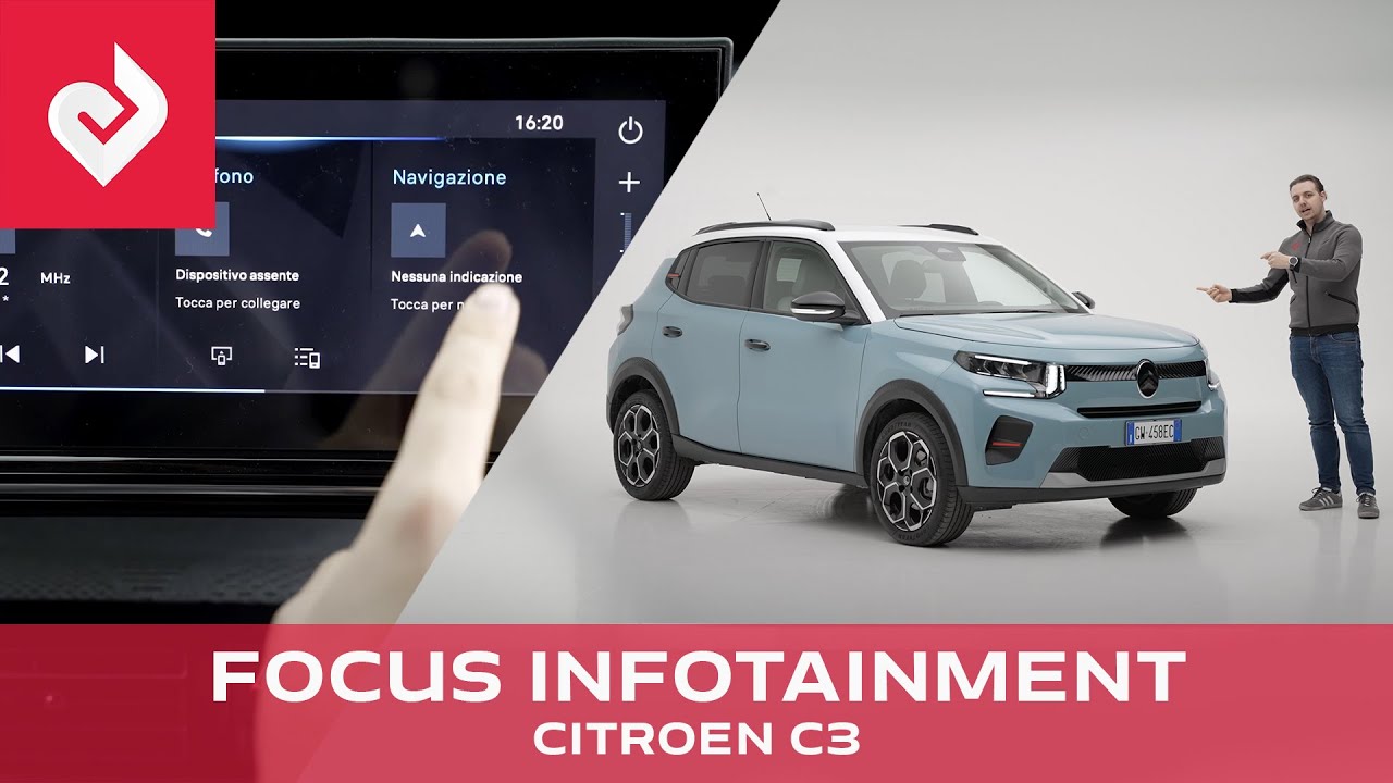 Tutorial Infotainment Citroën C3 2025 - come si usa, funzioni. La guida