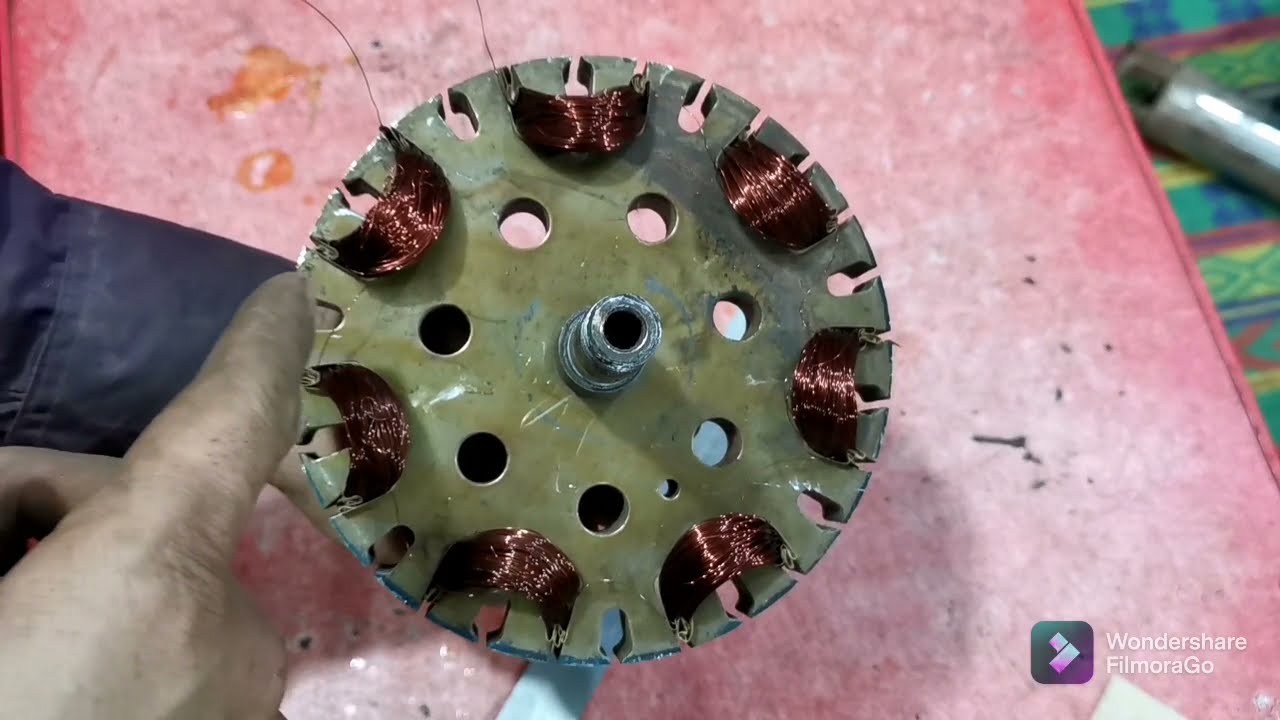 Easy way to make a ceiling fan 28 slots winding in data with details in hindi/urdu