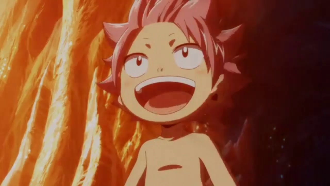 Fairy Tail | Baby Natsu and Igneel Scene