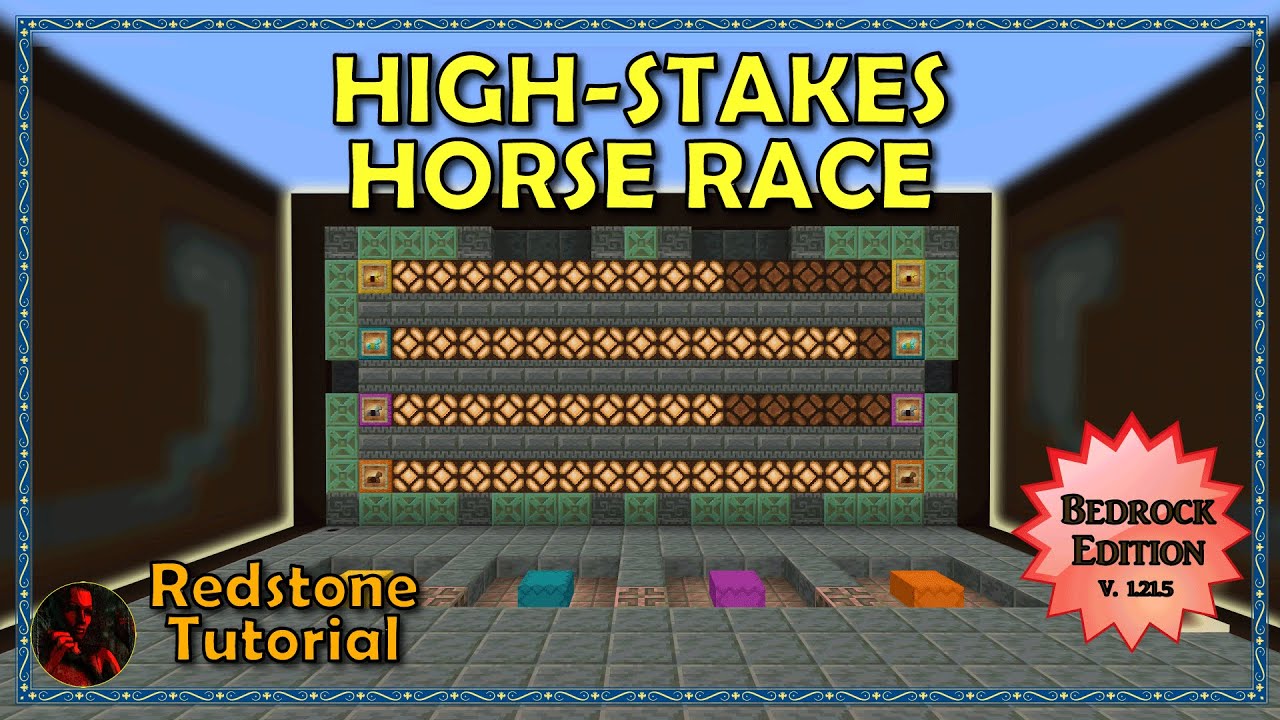 High-Stakes Horse Race Game! | Minecraft Win 10, PE - Bedrock Edition
