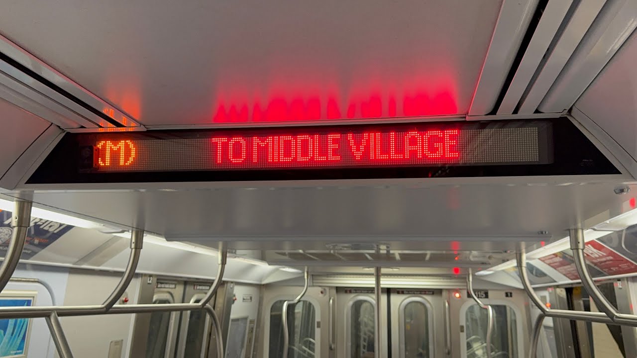 IND 6 Av Local: R179 (M) Train [Forest Hills-71 Av to Middle Village-Metropolitan Av #JamaicaLCL]