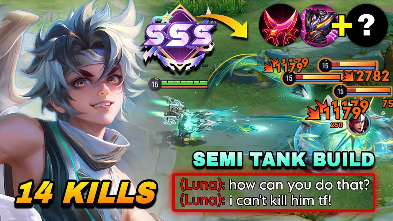 RANK 1 MENGYA SEMI TANK BUILD CAN SUSTAIN META JUNGLE LUNA IN RANK GAME! | MENGYA BUILD & ARCANA