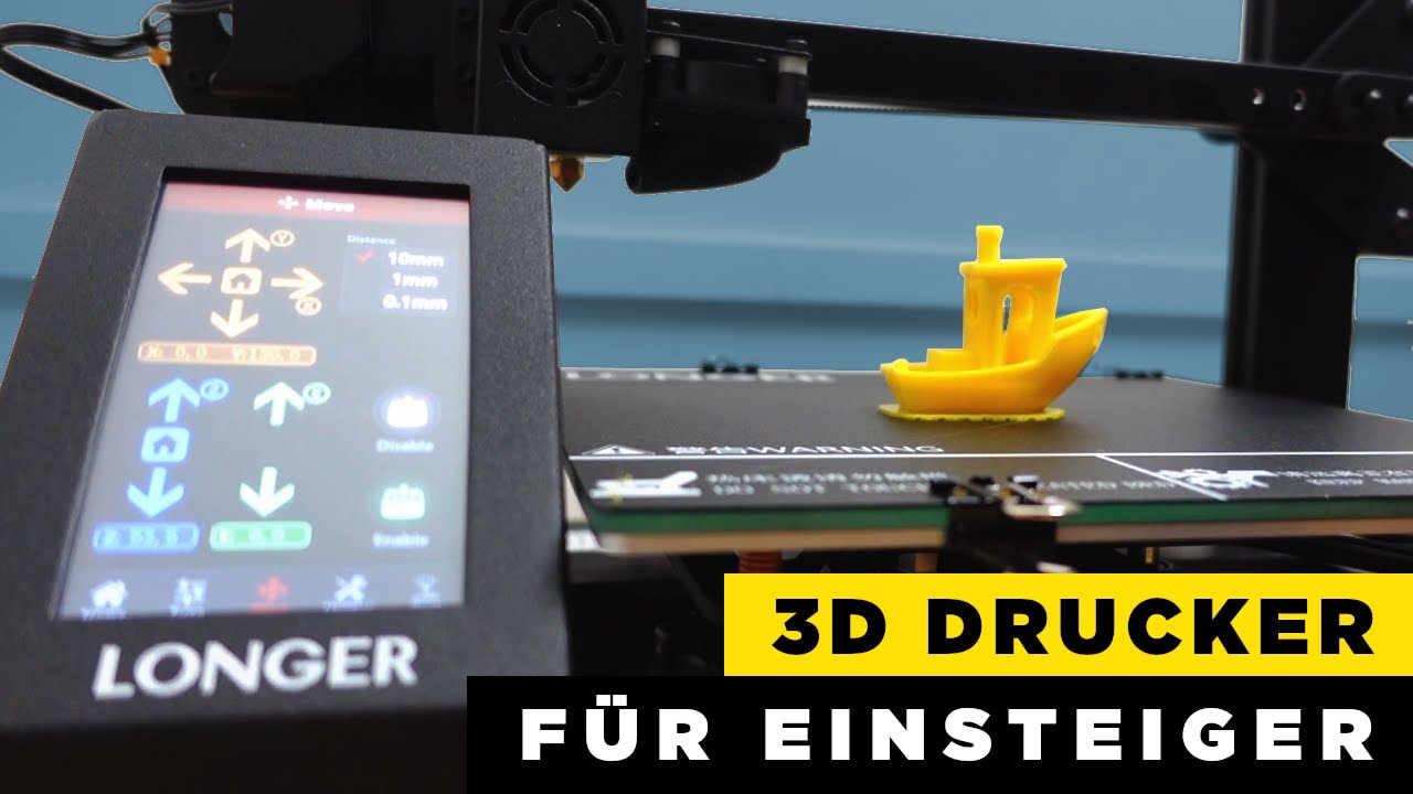 3D Drucker Test für Einsteiger  - Longer 3D Printer LK4 Pro 2020 review ( deutsch )