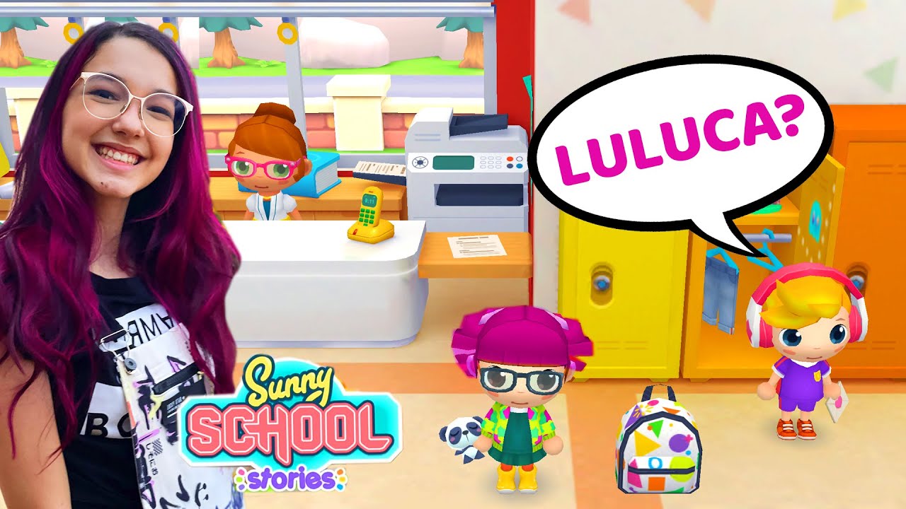 JOGAMOS SUNNY SCHOOL STORIES PELA PRIMEIRA VEZ (Sunny Stories) | Família Luluca