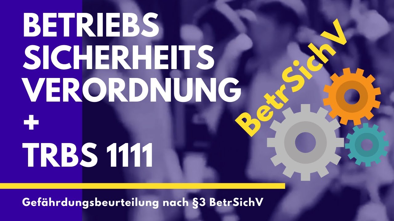 Die Instandhaltungs-Bibel! Lerne die #Betriebssicherheitsverordnung kennen! (BetrSichV + TRBS 1111)
