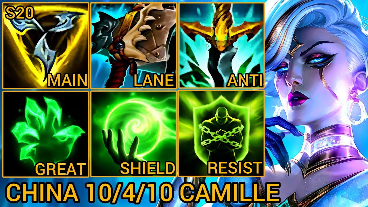 Camille MVP Baron Lane S Rating 10/4/10 - China Wild Rift New Meta Build & Runes By Tiarty