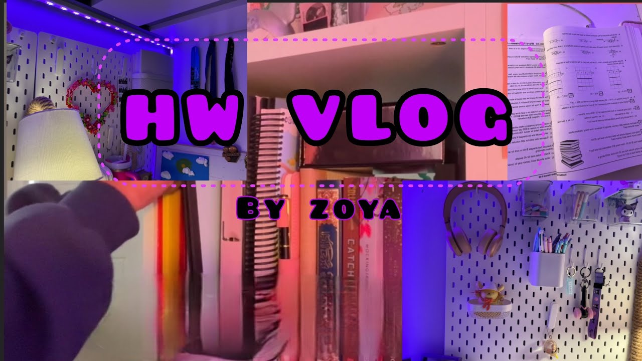 Homework vlog: winter break ❄️, Korean food 🍲, homework 📚.