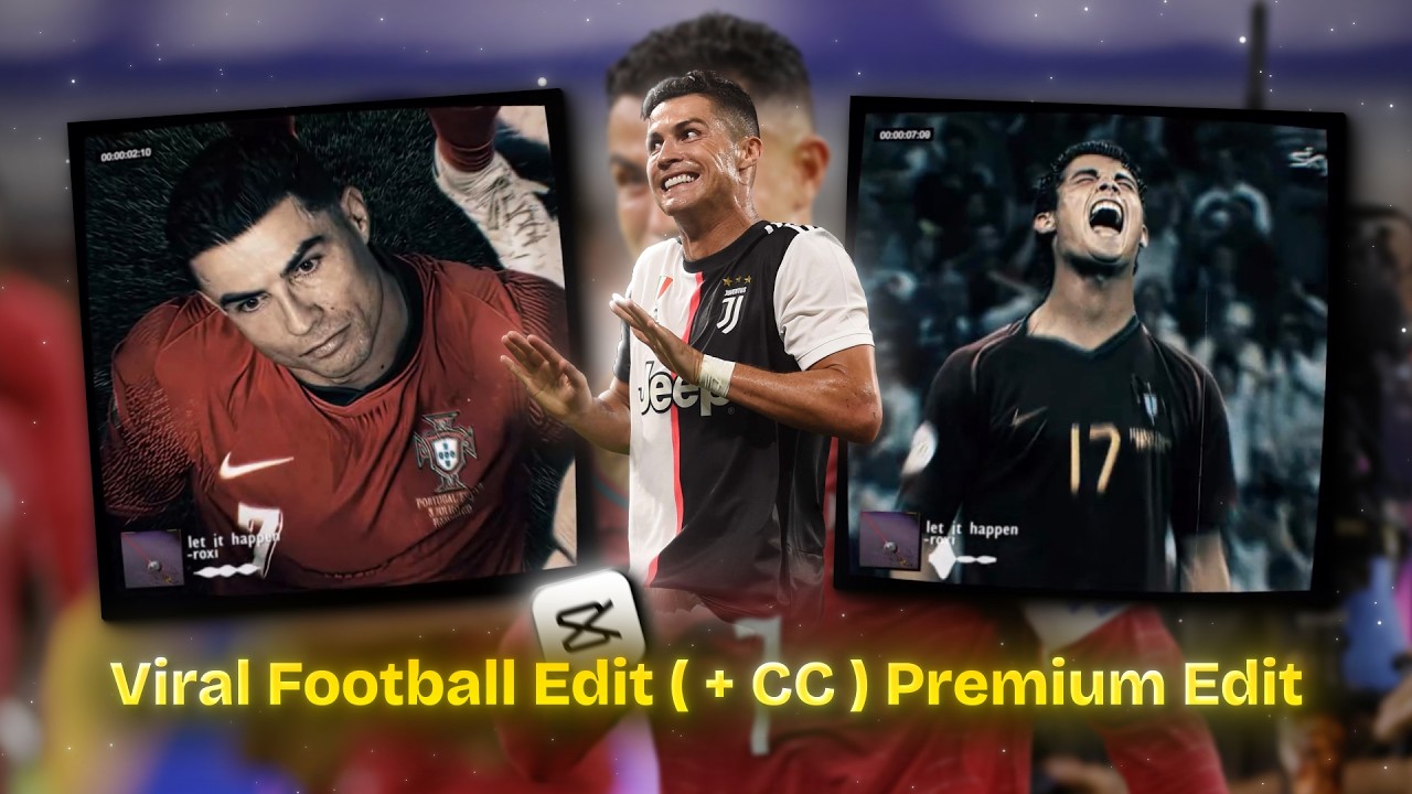 Viral Football Edit ( + CC ) premium edit tutorial on capcut✨