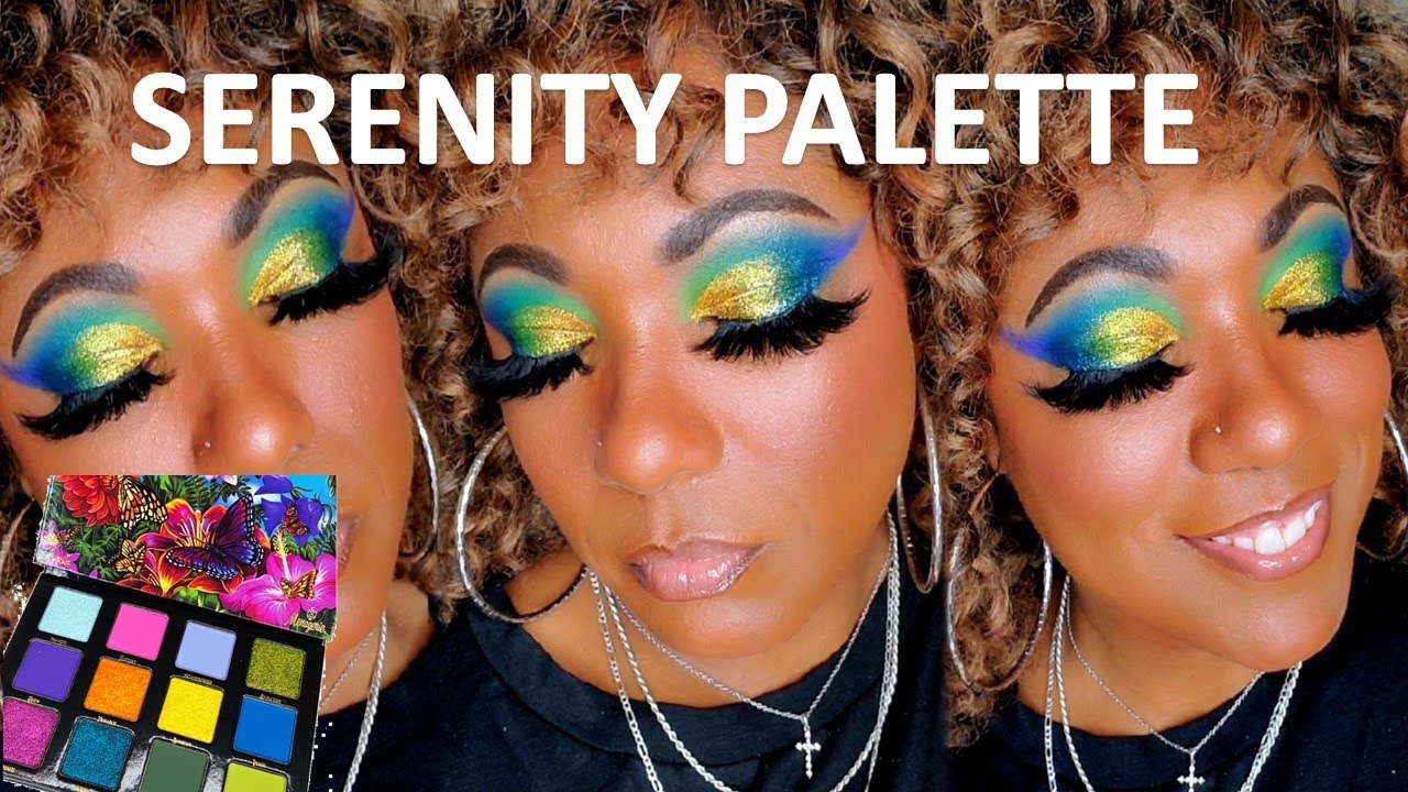 Trying Menagerie Cosmetics Finally!! Annette's Serenity Palette - Colorful Eyeshadow Look