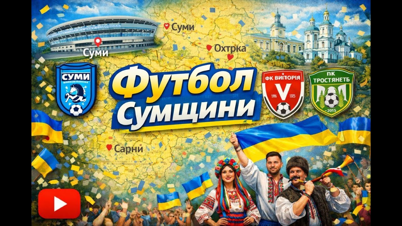 Футбол Сумщини: топ матчі, скандали поза грою та на футбольному полі. Українська футбольна мапа
