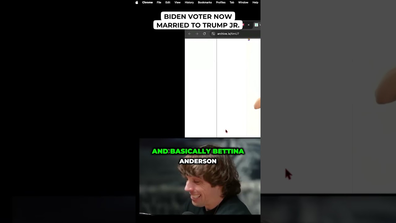 Biden Voter Now Married To Trump Jr.