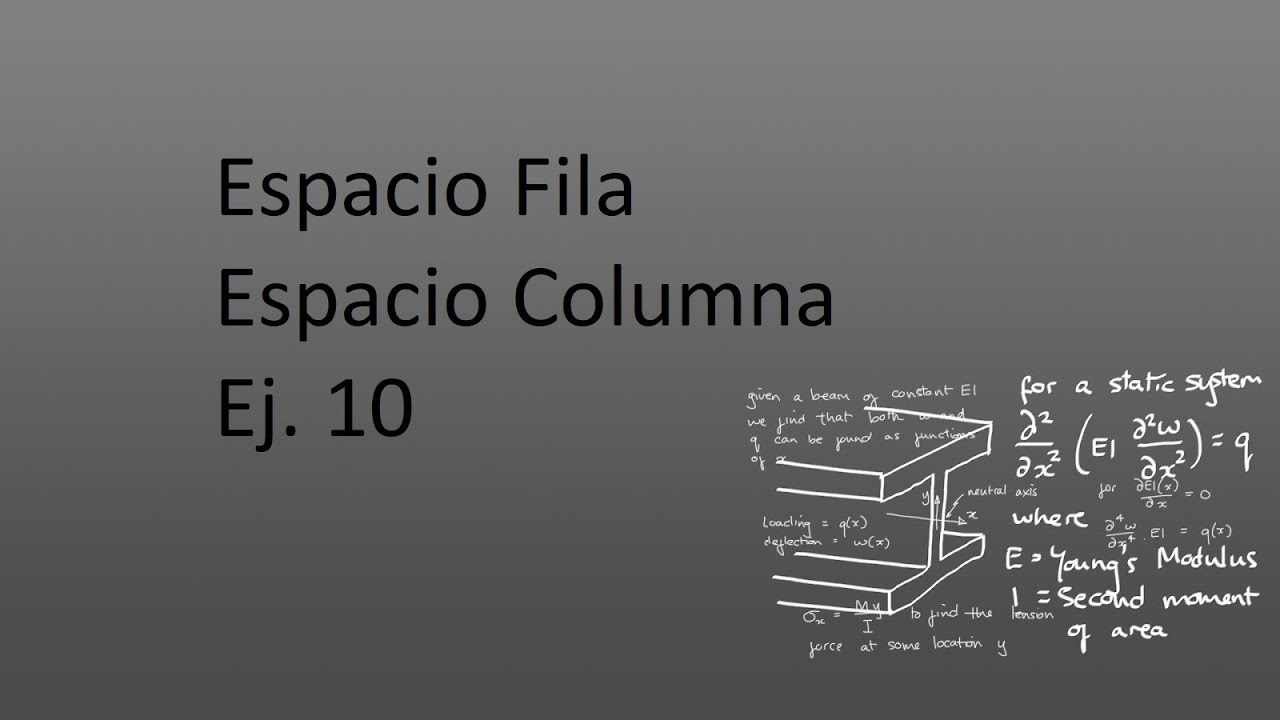 espacio fila espacio nulo espacio columna