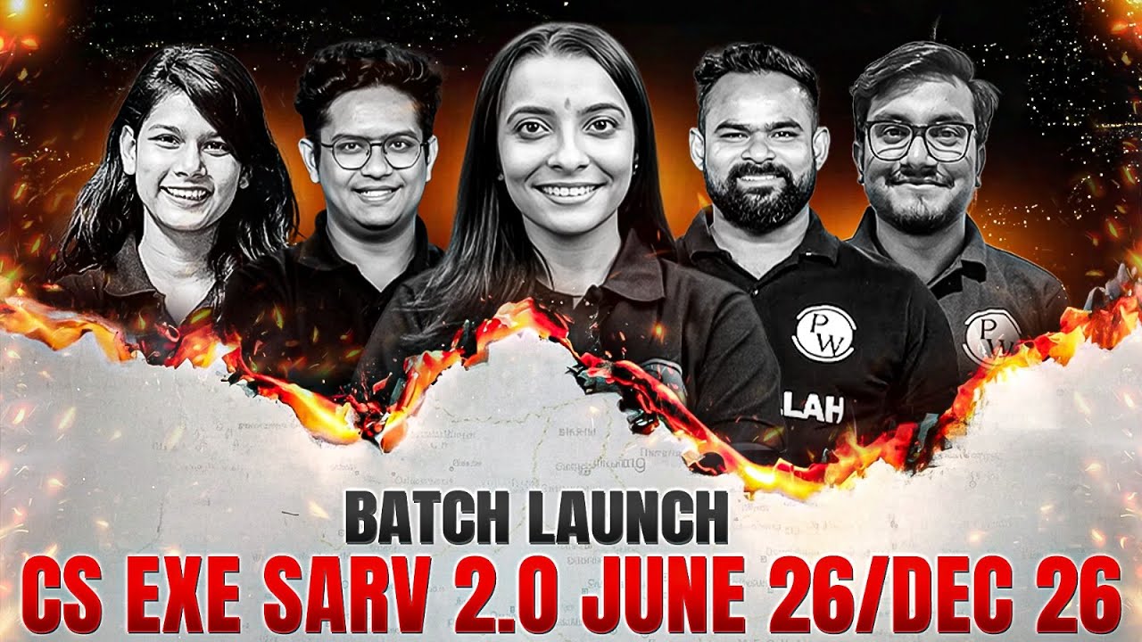 CS Executive SARV 2.0 Batch Launch 🔥 | June 2026 & Dec 2026 | Complete CS Exe Preparation